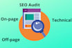 create a complete SEO audit report of your website