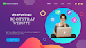 create responsive HTML, CSS, and bootstrap website or convert PSD to html