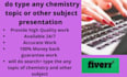 design presentation on chemistry or any other topic