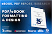 design ebook, PDF report, brand identity or PDF formatting