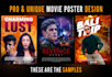 professionally design a movie poster