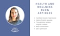 write an original blog article on health and wellness