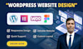 build a custom responsive wordpress website with elementor pro for your business
