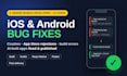 fix ios and android app bugs, crashes and build errors