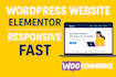 design a responsive wordpress website with elementor and woocommerce