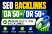 manual high quality SEO backlink link building off page service for google rank