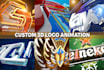 create a professional custom 3d logo animation in cinema 4d