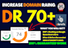 increase ahrefs domain rating, increase DR 0 to 70 plus