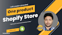 create a branded one product shopify store