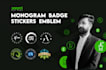 design round monogram, a circular logo for your brand