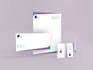 design modern minimalist business card and stationery items