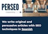 write original and persuasive articles with SEO in spanish