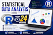 do statistical data analysis using r and deliver within 24 hours