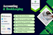 handle quickbooks setup, cleanup, and monthly financial reporting