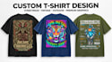 do custom t shirt graphics for streetwear and print on demand
