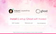 install and setup self hosted ghost cms blog