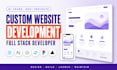 do custom website development as full stack web developer, react next js