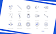 do unique 4 custom icon set design