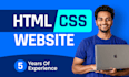 do professional portfolio website with html css js