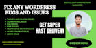 fix wordpress issues, customize or fix error