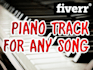 play and record a piano track for your song