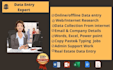be your virtual assistant, data entry operator, data collector web researcher
