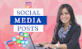 design and schedule posts for facebook, twitter instagram