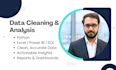 do data cleaning, data entry on ms excel, google sheet, csv