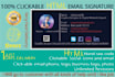design a responsive clickable HTML email signature