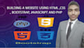 build website using html,css,bootstrap,js,php