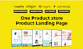 build shopify dropshipping one product store , landing page pagefly gempages