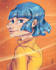 create a cute youtube avatar portrait