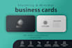 create stunning minimal business card design