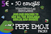 upload to your discord server 50 pepe emojis