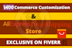do woocommerce customization and aliexpress dropshipping