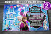 customize this Frozen Theme Birthday Invitation