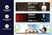 do professional linkedin background cover and banner design