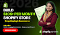 build you a ready to sell dropshipping shopify store