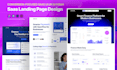 design a modern saas landing page and website UI UX in figma