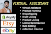 be virtual assistant product listing on amazon, ebay, shopify and ecommerce
