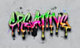 do 3d graffiti, bubble, hand lettering, drip logo or word