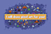 draw pixel art for you