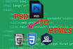 convert your psd file to html file