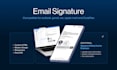design modern email signature and animated signature in html