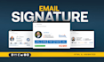 design modern email signature or email footer for your business