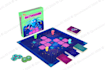 design a playful and interactive board game with a box