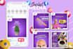 design your social media post and banner