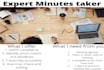 write standard minutes of your business meetings