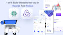 build cool modern responsive web app, website