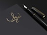 do handwritten initial monogram logo